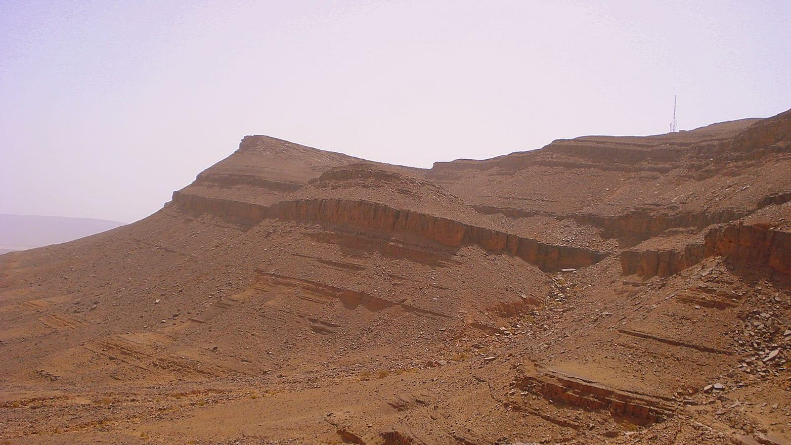 Jbel Tiskaouine Ordovician Trilobite Site Alnif Morocco